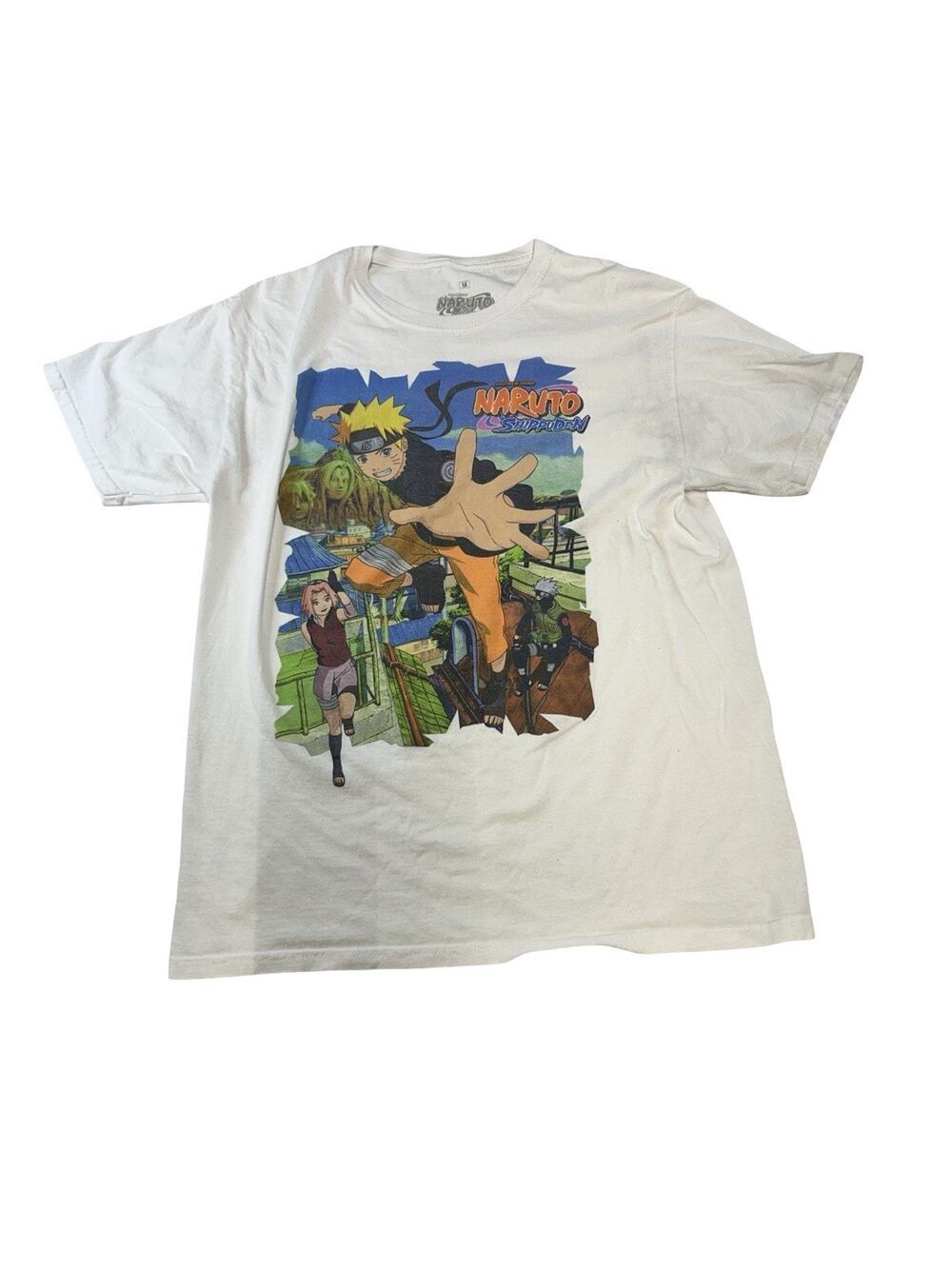 Naruto Shippuden T Shirt Men’s Medium Anime Naruto Kakashi Sakura Graphic Tee